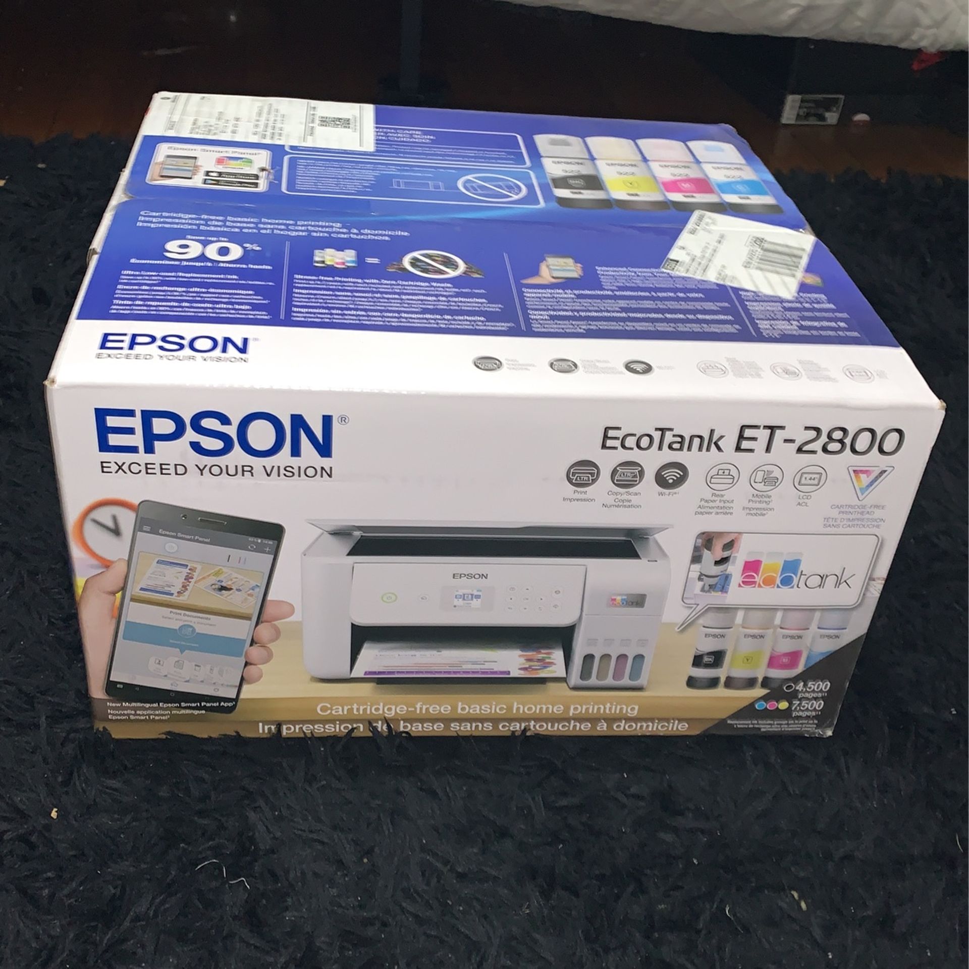 Epson - EcoTank ET-2800 Wireless All-in-One Supertank Inkjet Printer