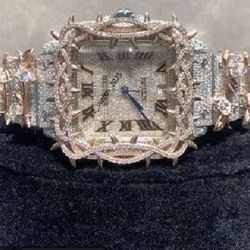 VVS moissanite Cartier watch