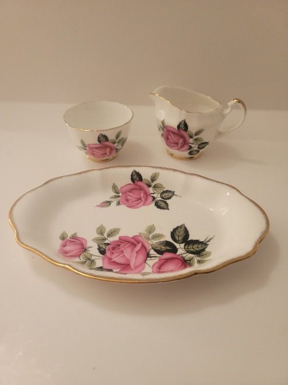 Gorgeous Rose China Tea Accent Set