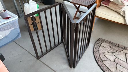 Wooden pet gate