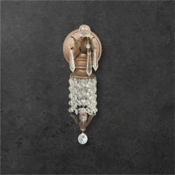 Maison De Ville 1 Light Wall Sconce with crystal accents