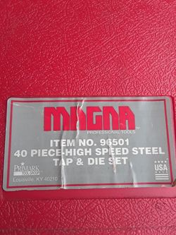 Magna tap and die set new condition
