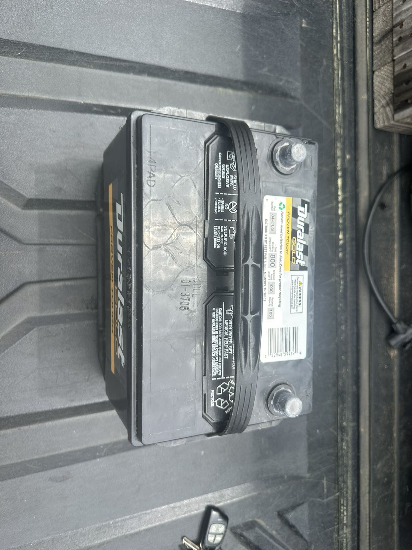 Duralast Gold Battery 800 CCA 