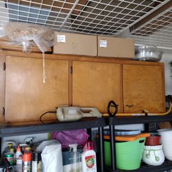 Older Solid Maple Kitchen Cabinet