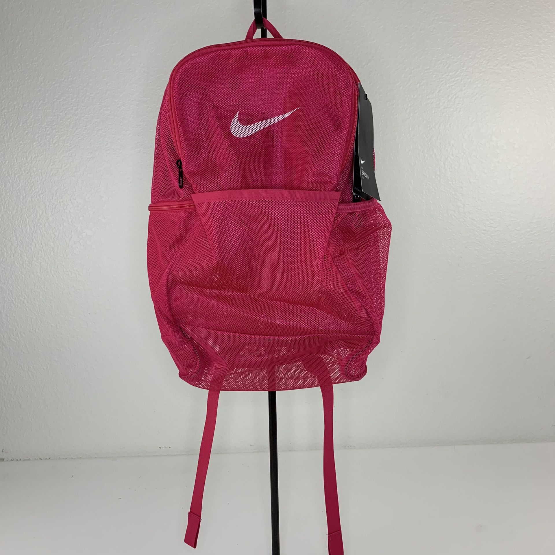 Nike Brasilia Pink Mesh Backpack