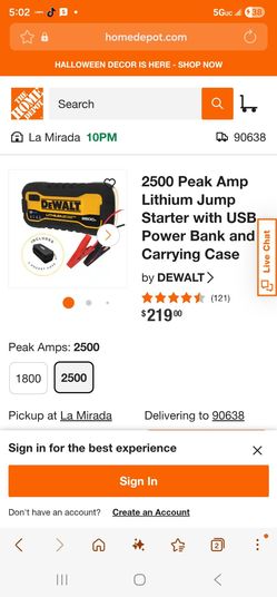 Dewalt jump starter