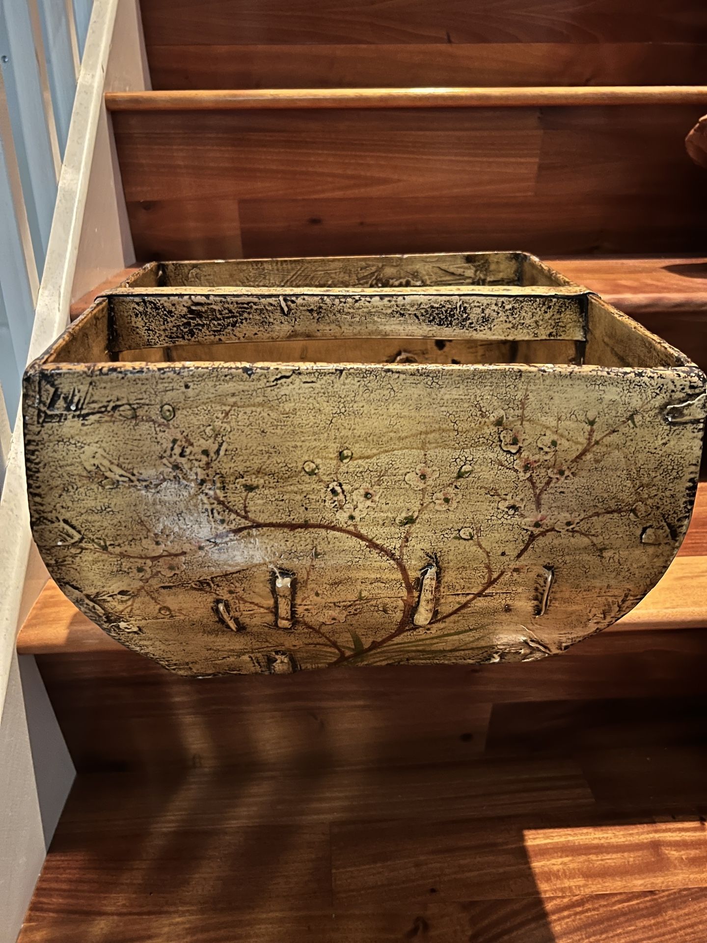 Vintage Chinese  Wooden Rice/ Grain Measure  Bucket