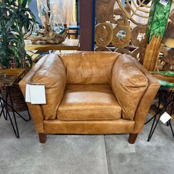 Tan Top Grain Leather Chair - Malibu