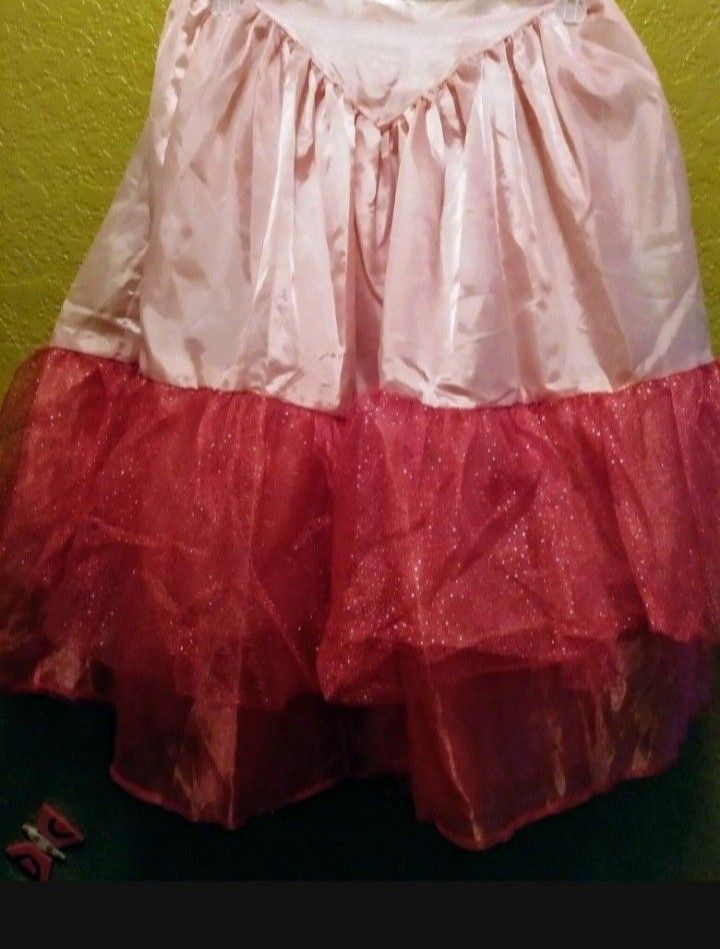 New Plus Size Pink Petticoat Skirt