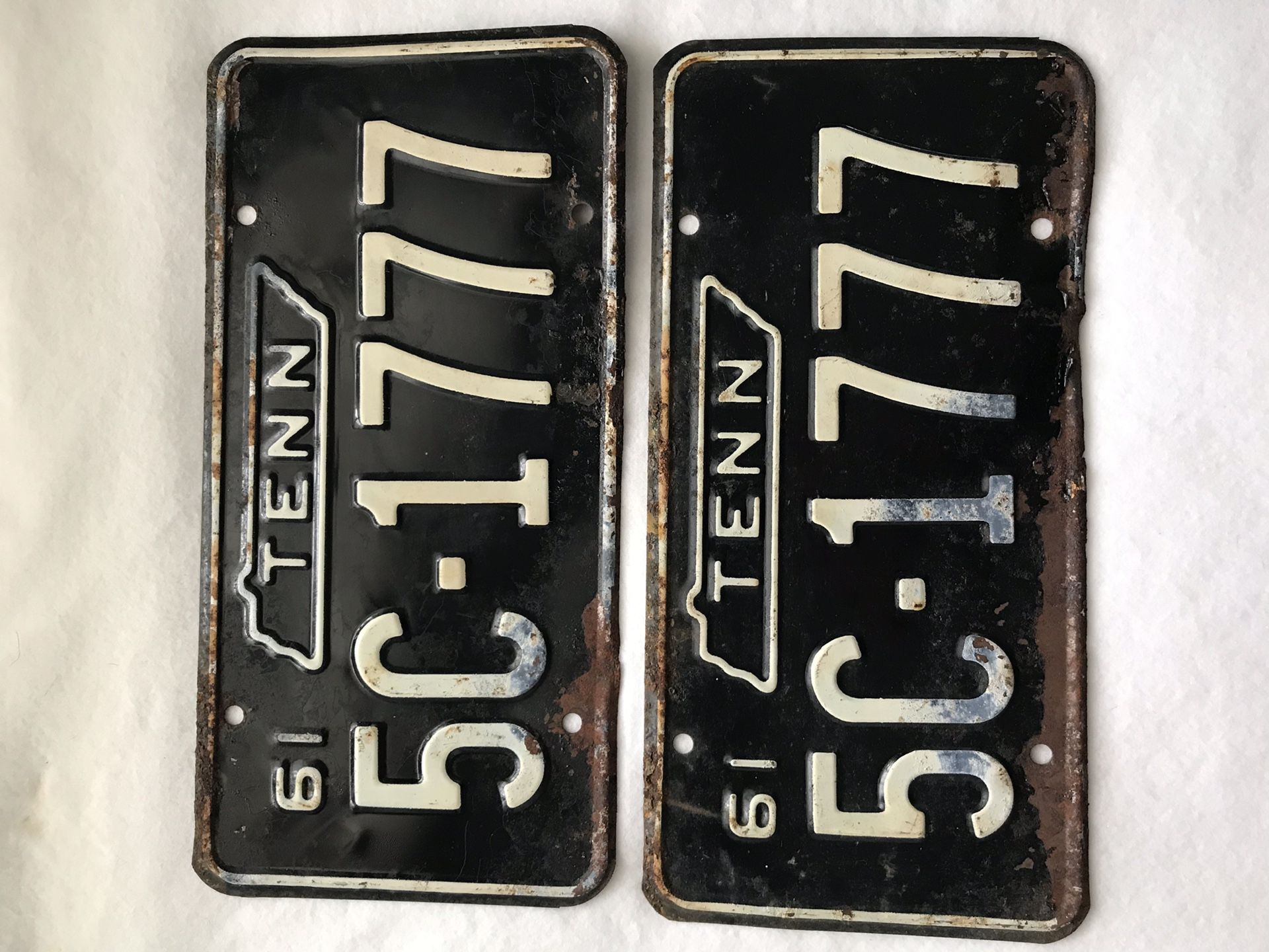 1961 Tennessee license plate