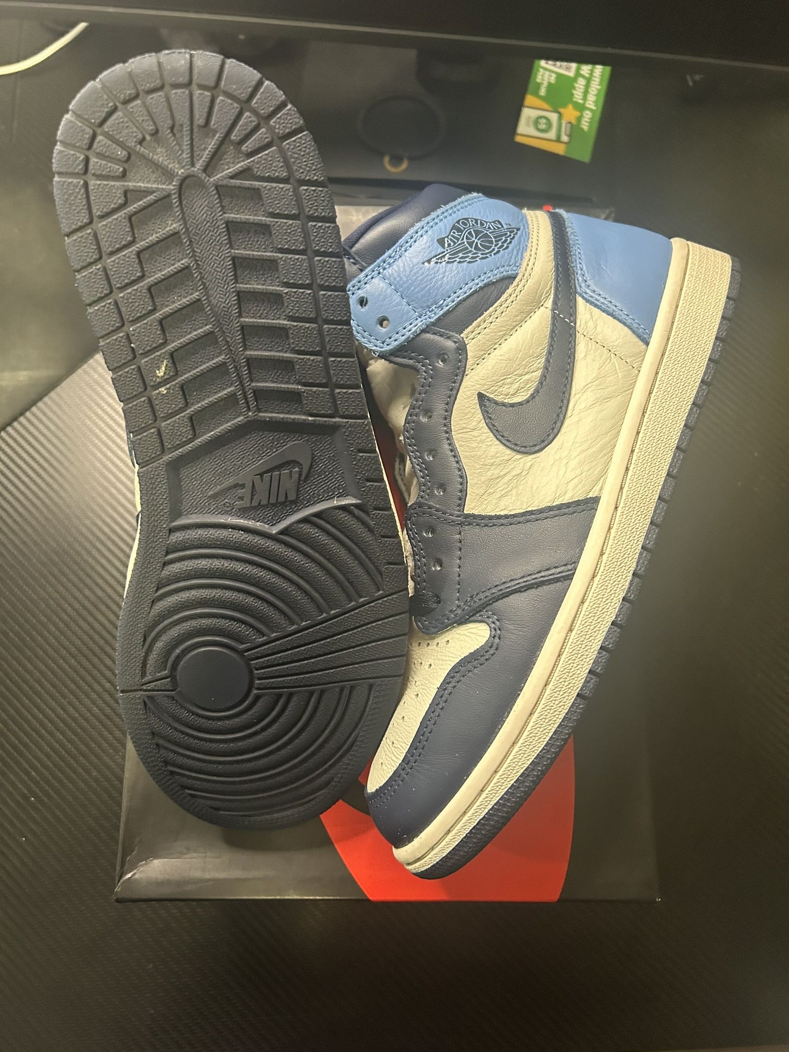 Jordan 1 High Obsidian Size 8 Used