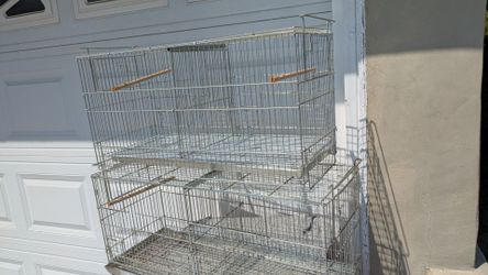 galvanized bird cages