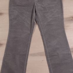 Sonoma Women's Bootcut Corduroy Pants Stretch Flat Front beige/taupe Casual Sz: 16
