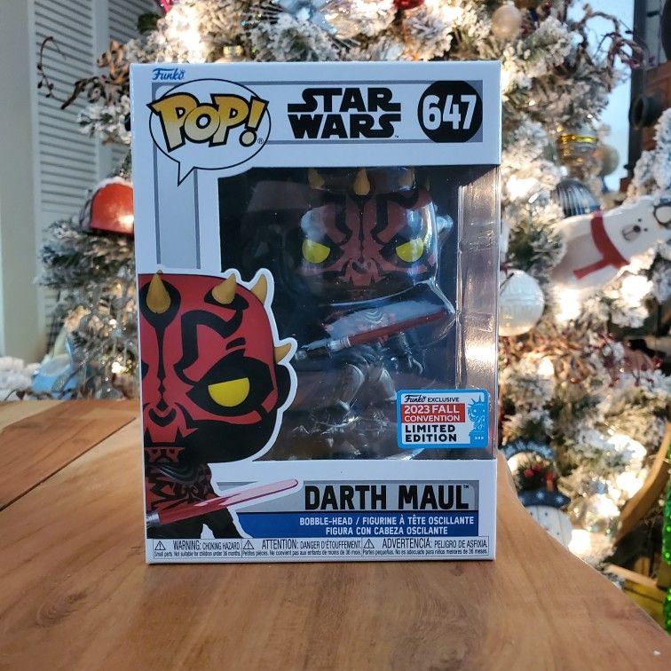 Star Wars DARTH MAUL With Cybernetic Legs funko Pop #647 Limited EDITION