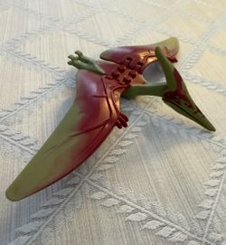 LEGO Jurassic World Pteranodon Olive Green Dark Red Back Small Nostrils As Is