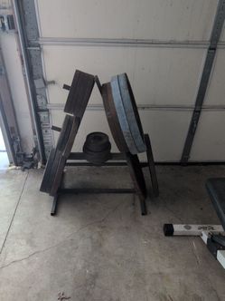 Weight Rack & Equipment