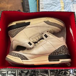 Jordan 3 White Cement Size 7