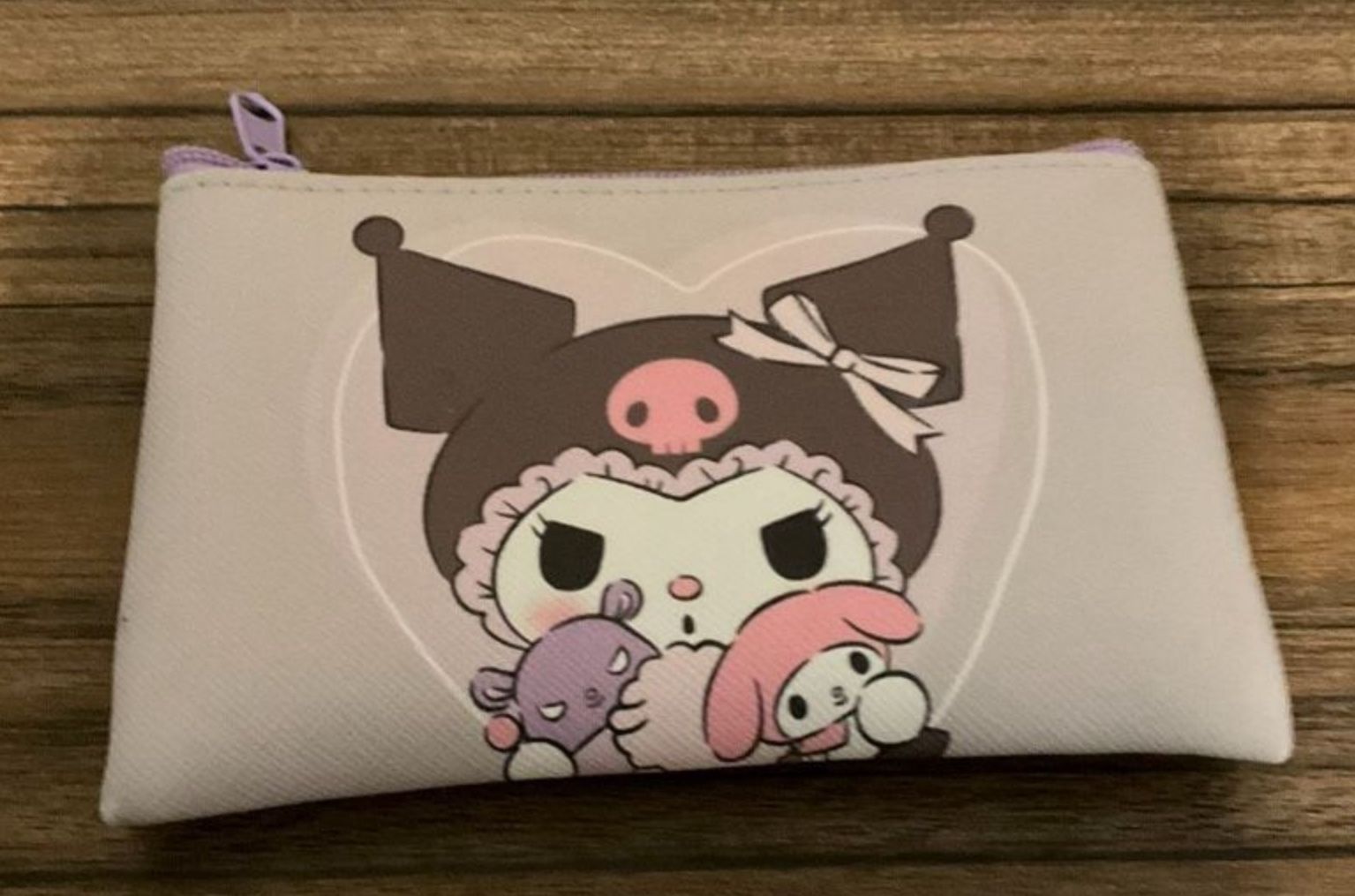 kuromi pouch & headband bundle sanrio 