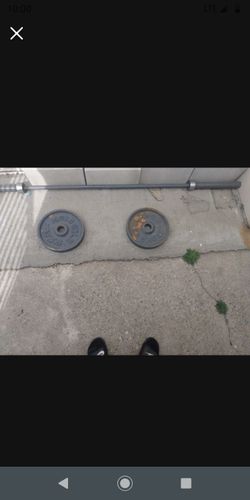 olympic bar and weights 35lb