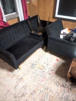 Couch, chair and ottoman set