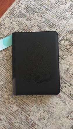 Pokemon binder Collection Holder with Customizable Label Slot and Side-Loading Sleeve
