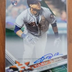 2017 Yulieski Gurriel Autograph Card