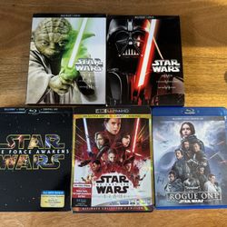 Star Wars Movies Like New Condition (Blue Ray + DVD)