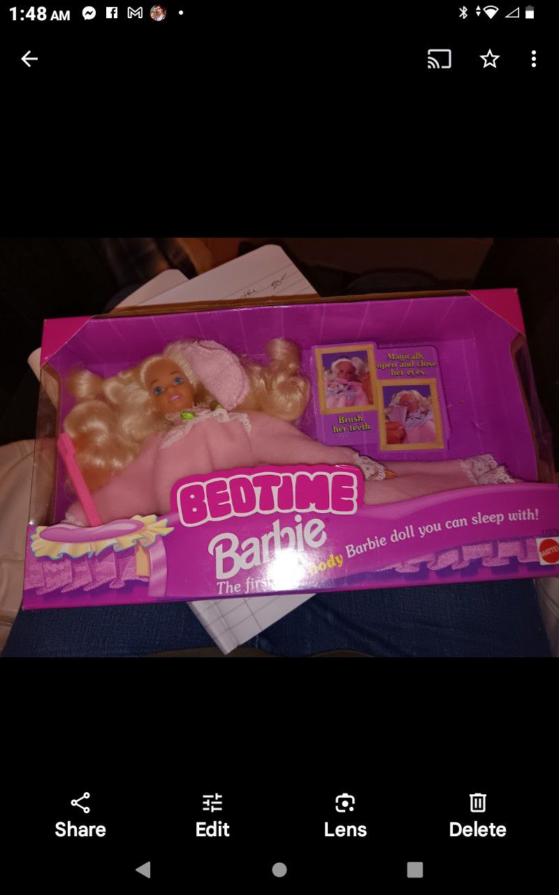 Vintage 1993 Bedtime Barbie