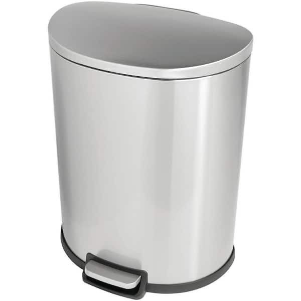 New! StyleWell
SW 13 gal. Stainless Steel Step-On Trash Can D-Shaped