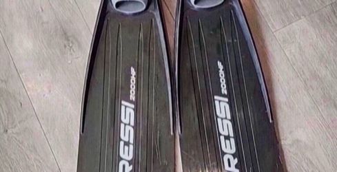 Cressi Gara 2000 HF Full Foot Fins, EU 46/47 US Man 10-11, Women 12-13.5