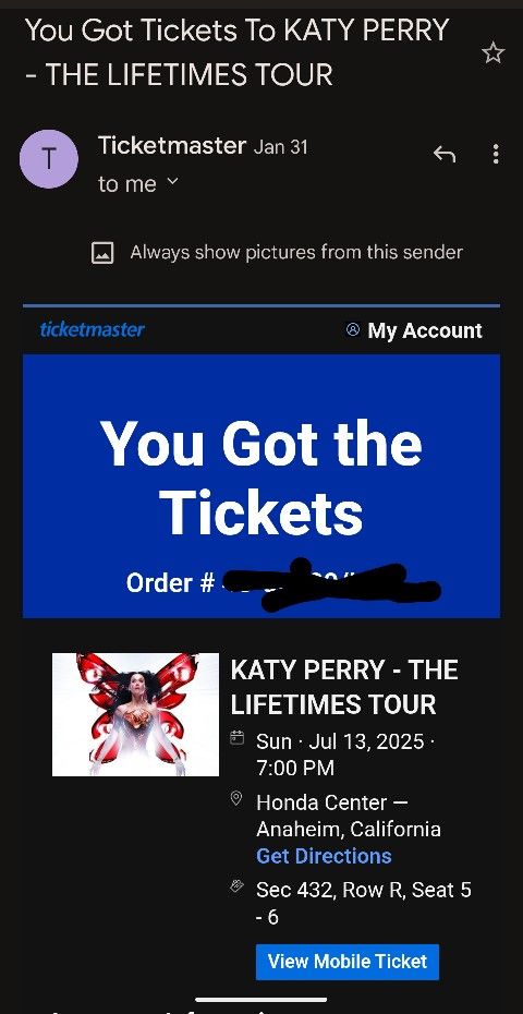 Katy Perry Tickets
