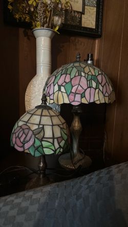Tiffany Style Handmade Stained Glass Multicolor Table Lamp