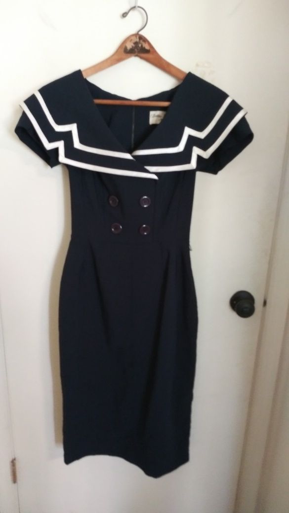 Betty Page by Tatyana -Vintage Style-Size Medium- "Sailor"Dress