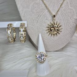 Beautiful Jewelry 14K Gold Plated Exelent Quality  Non Tarnish Jewelry Hypoallergenic Waterproof 