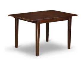 East west mahogany norfolk rectangle dining table with leaf