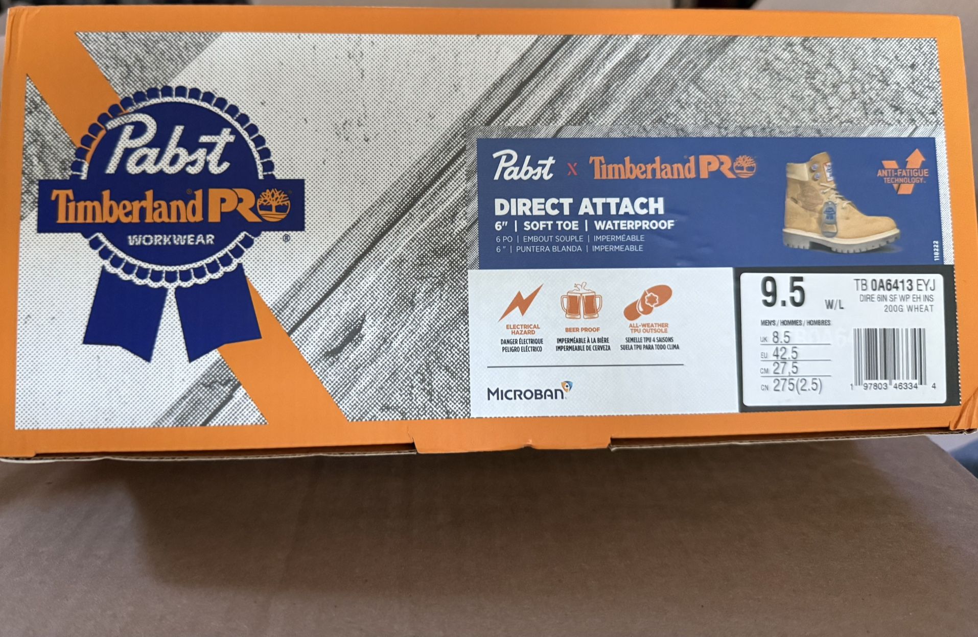 NEW TIMBERLAND PRO X PABST WORKWEAR BOOTS