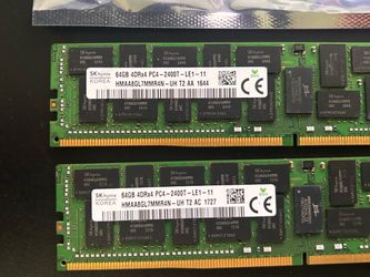 128gb kit SK Hynix 64GB DDR4 PC4-2400T Server RAM x2