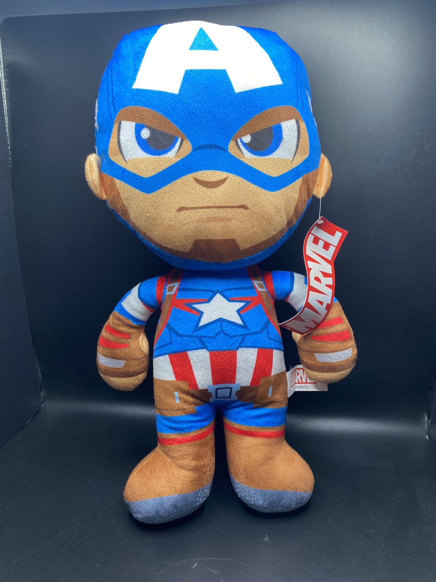 (NEW) Marvel Captain America Plush Toy 12.5 inch Stuffed Animal (PERFECT FOR EASTER BASKETS)