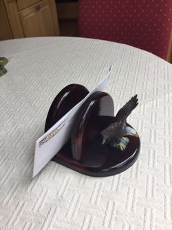 American Eagle Desk Letter Holder
