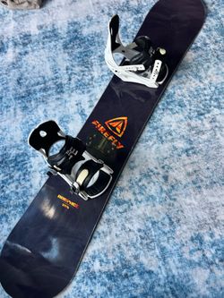 Firefly 155 cm snowboard/large bindings/new wax-also sell boot/helmet/gloves/ski mask/bib/coat