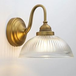 Brass Gold Vintage Wall Scone $35