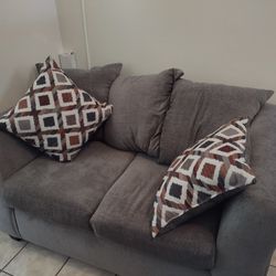 Gray 2 PC Living room Suit 