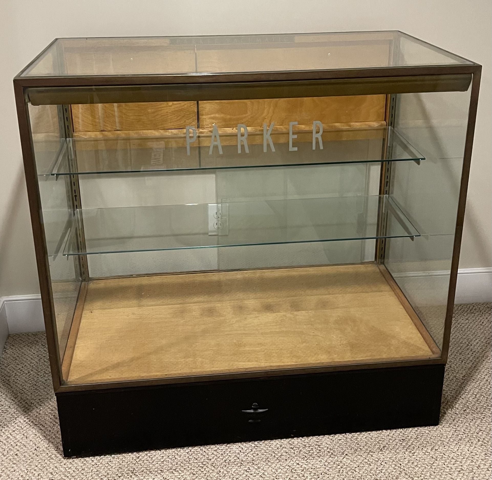 Antique Parker Pen Display Case