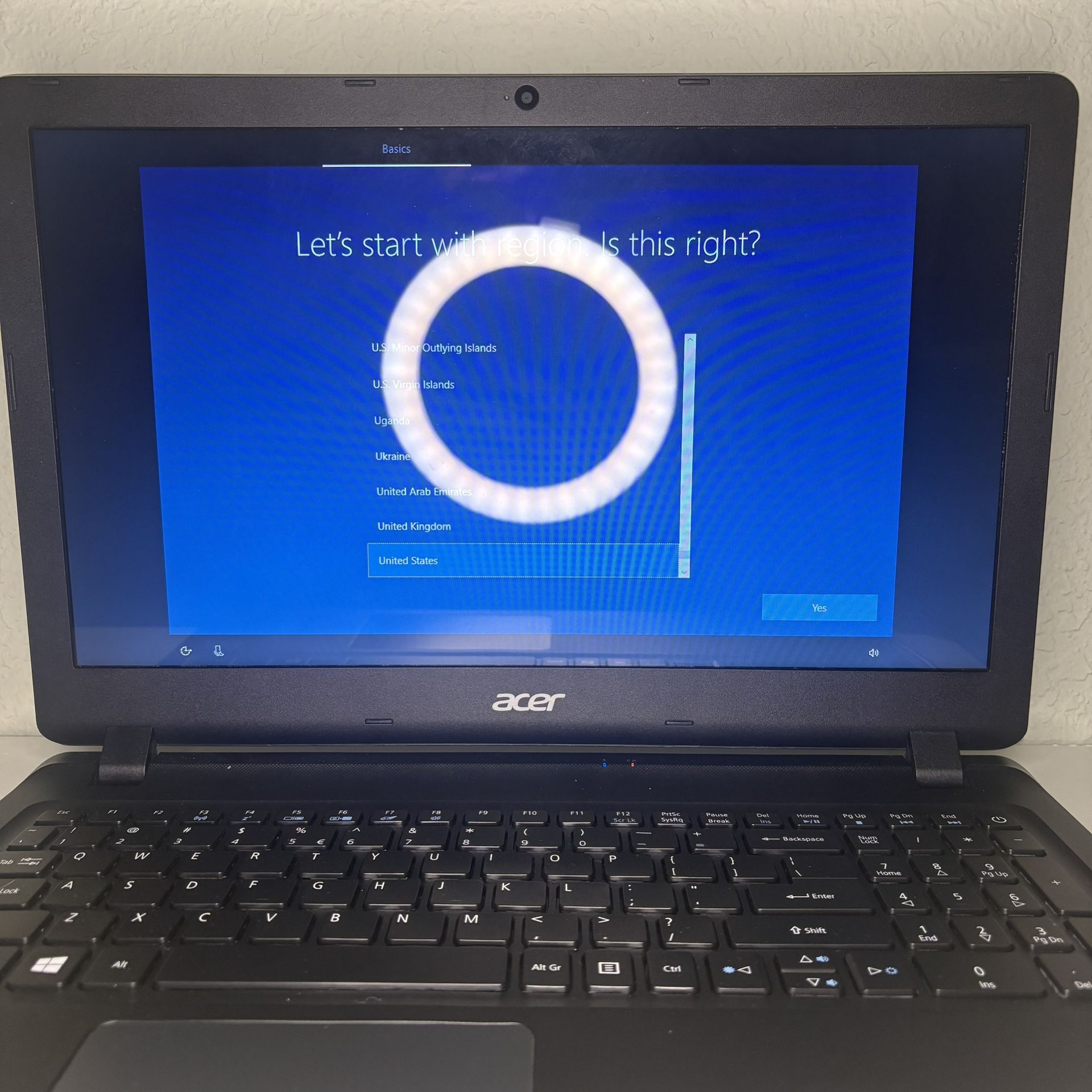 Acer Aspire ES1512C1PW 15.6in. (500GB, Intel Celeron, 2.16GHz, 8GB Ram) Laptop