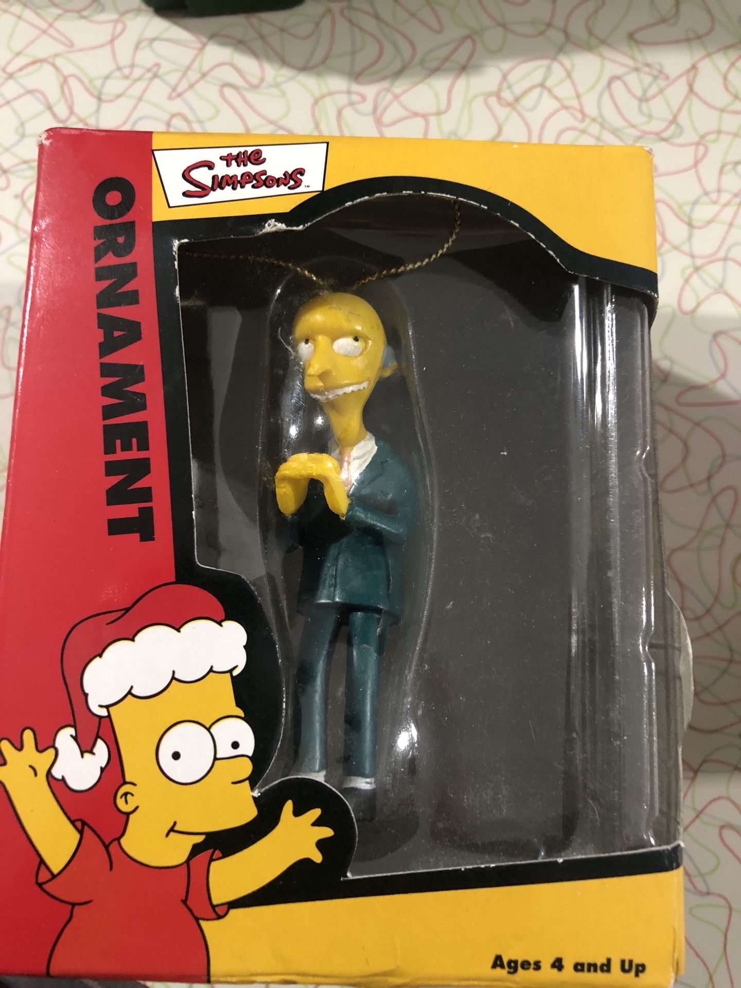 The Simpsons Christmas Ornament 2003 new mr burns