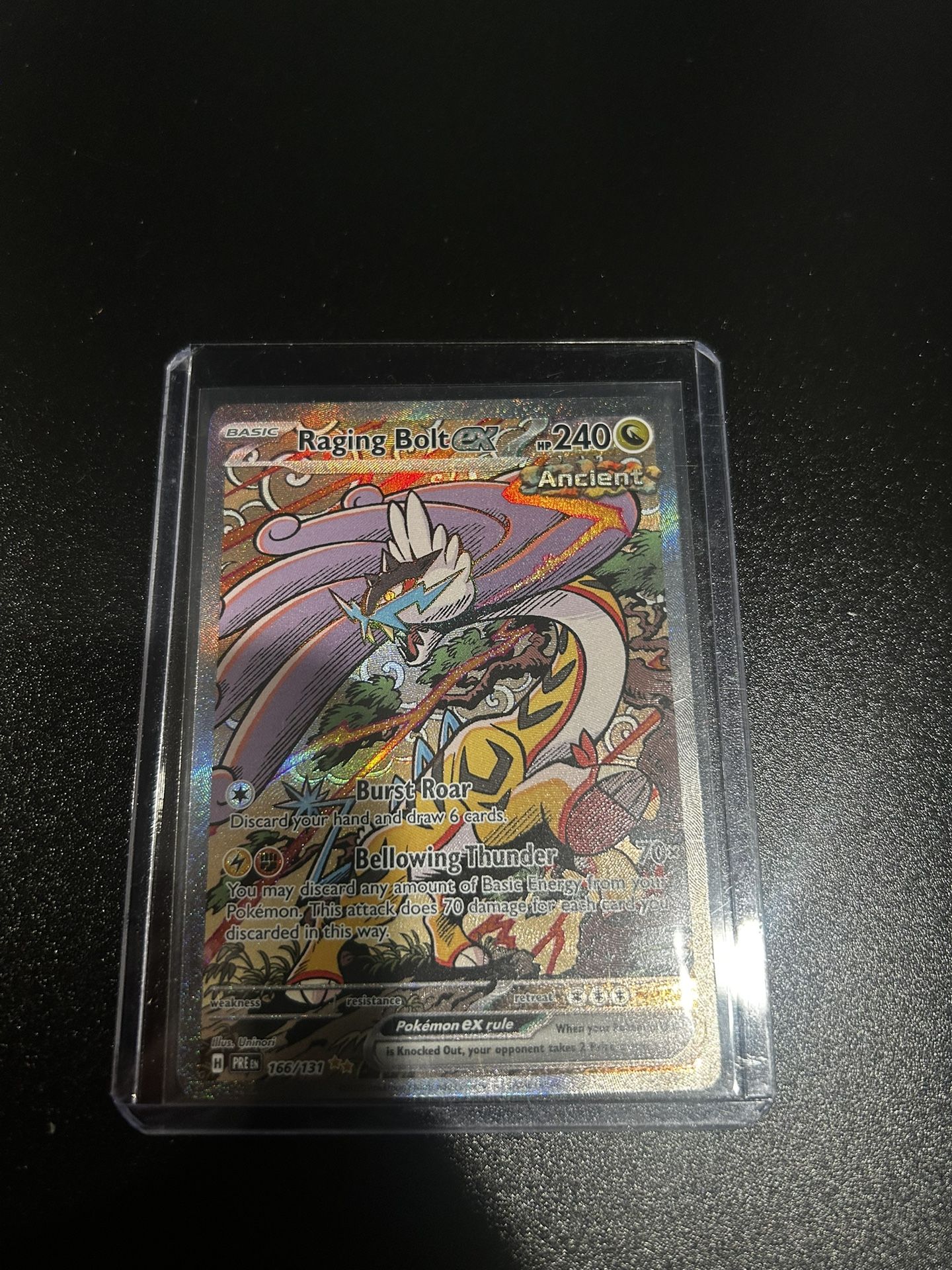 Pokemon Prismatic Evolutions Raging Bolt EX