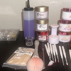 Nail Tools And Acrylic Powder 