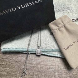 David Yurman Sterling silver Petite Chatelaine Pendant Necklace 