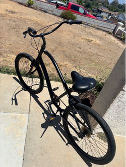 Black Beach Cruiser 26” Bike