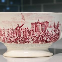 1865 Abraham Lincoln Porcelain Gravy Boat


